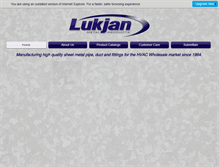 Tablet Screenshot of lukjan.com